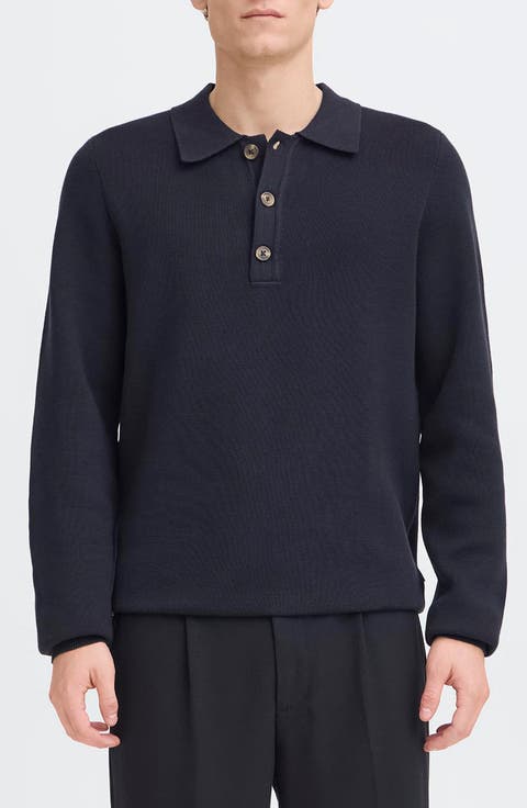 Milano Long Sleeve Polo Sweater