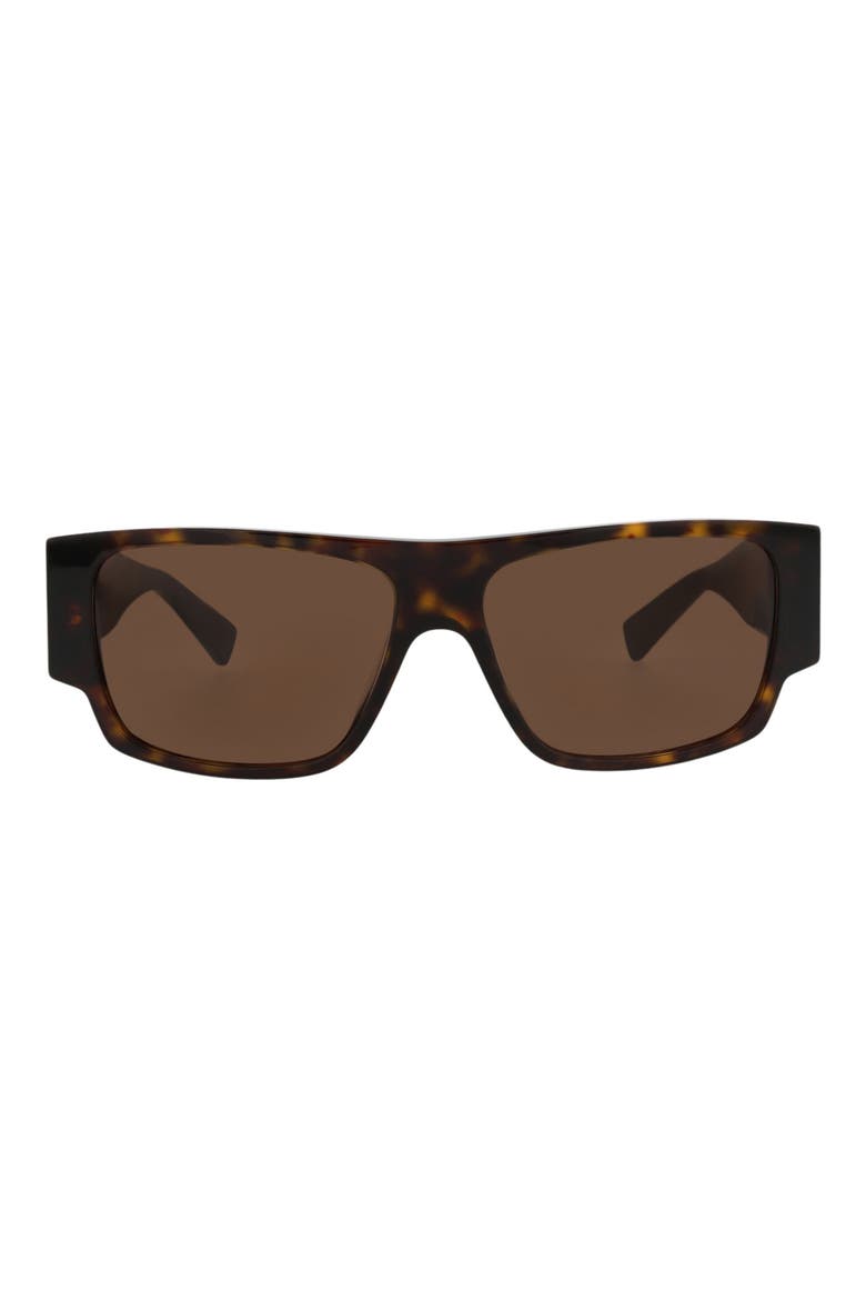 57mm Square Sunglasses, Main, color, HAVANA HAVANA BROWN