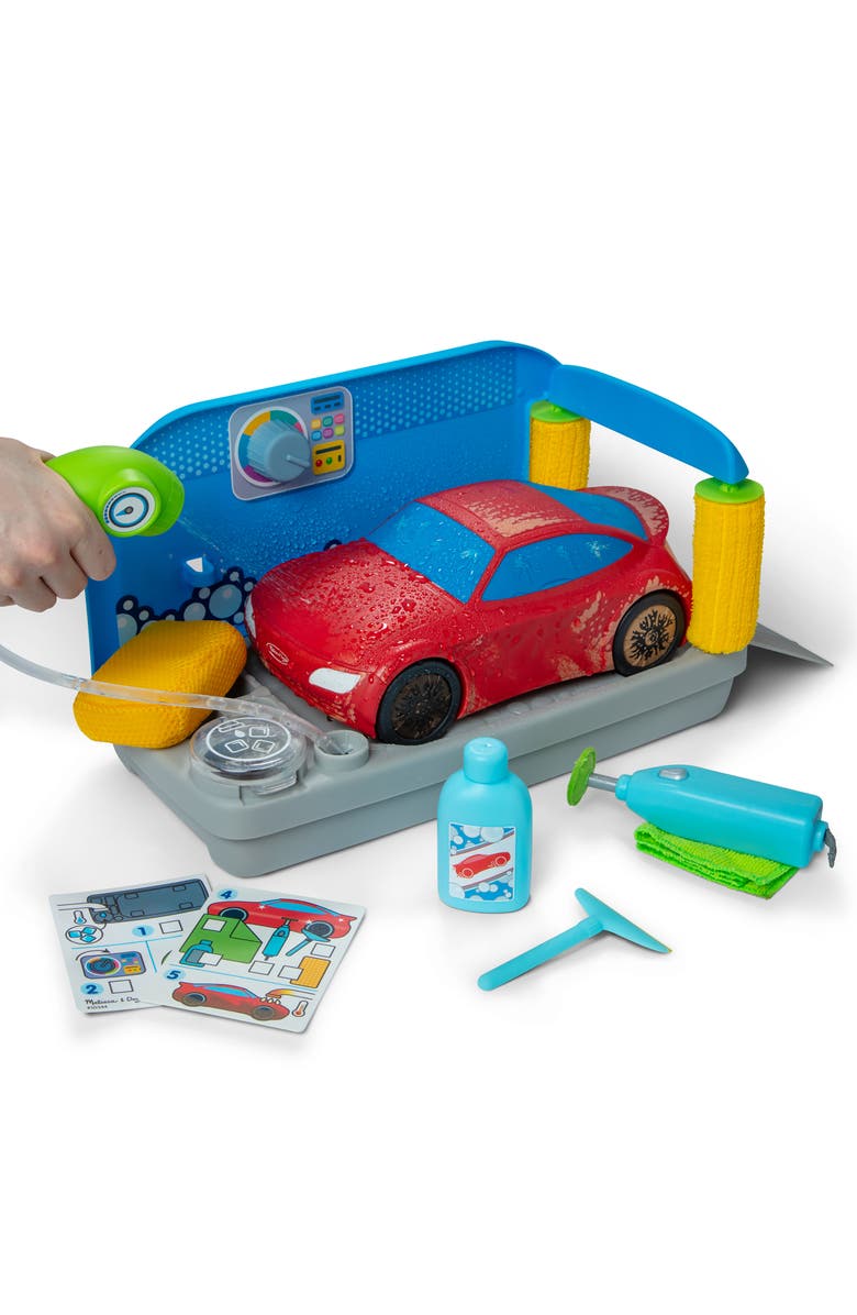 Melissa & Doug Spray & Shine Care Wash Play Set, Alternate, color,