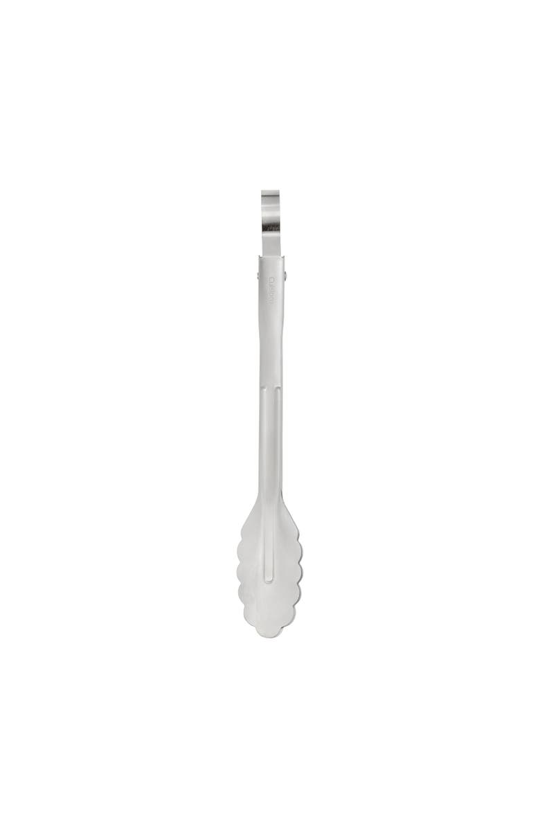 CUISIPRO 9.5 Inch Stainless Steel Locking Tongs, Alternate, color, Silver