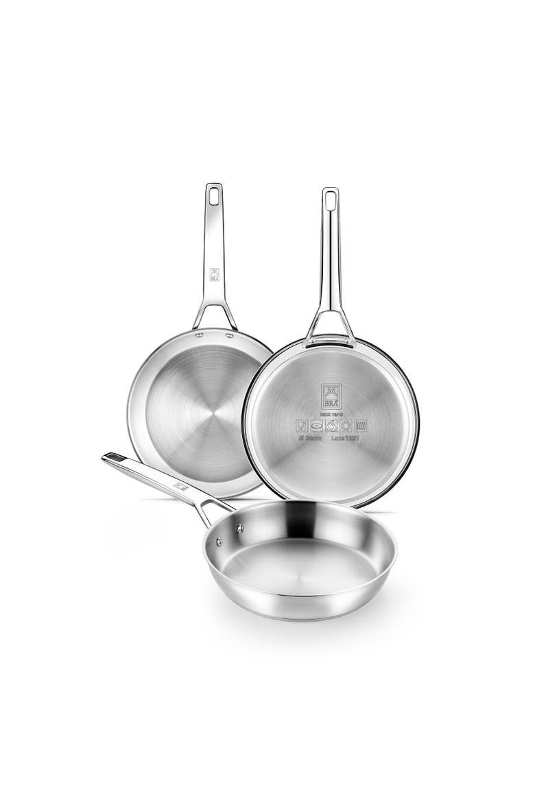 Signature Stainless Steel Professional Frypan, 10.2-Inch, Alternate, color, Silver