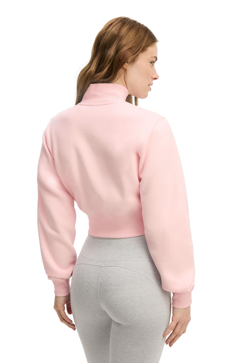 Women's Active Plush Fitted Zip Through, Alternate, color, Cherry Dream