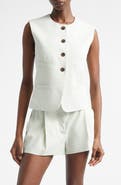A.L.C. Georgie Linen Blend Vest