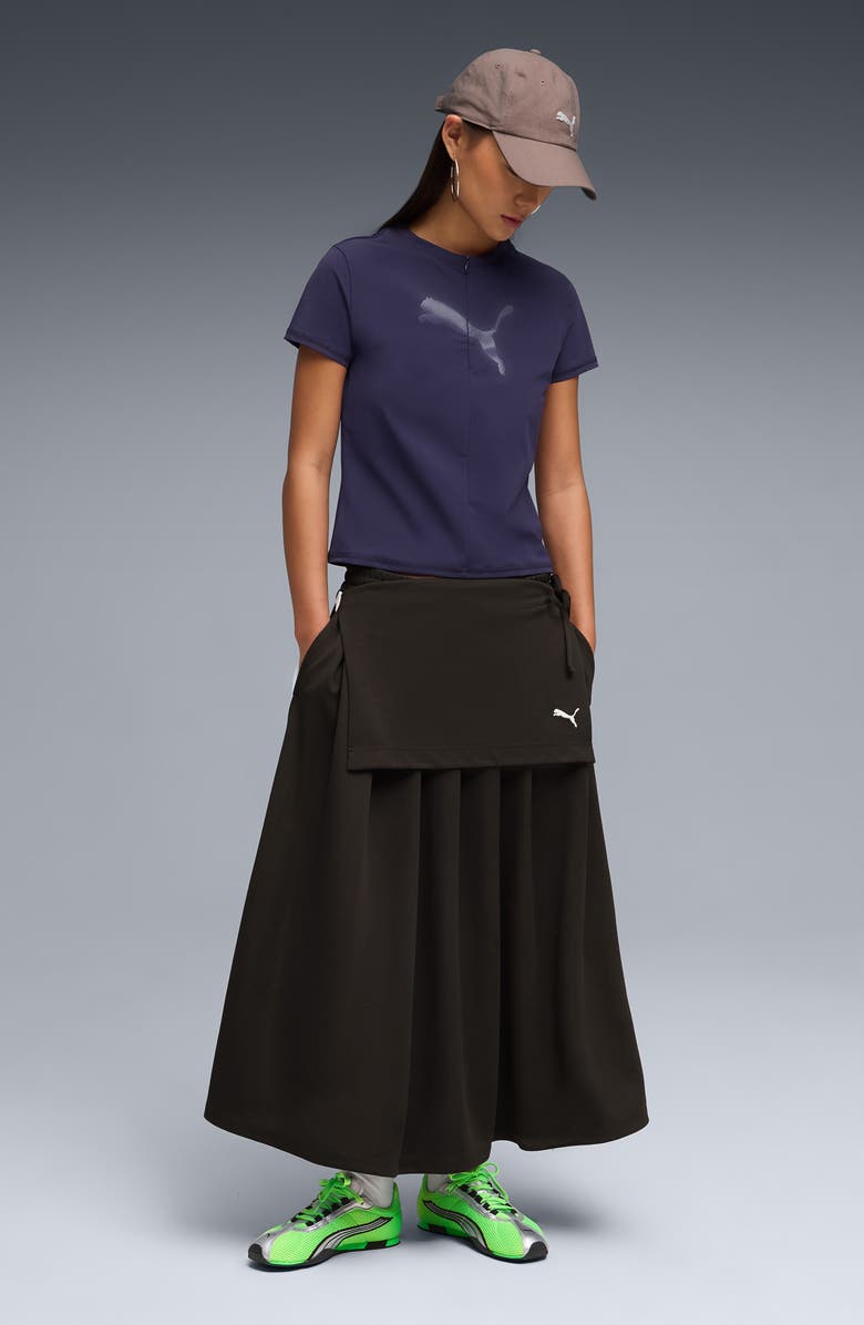 PUMA Dare to Slim Graphic Half Zip Top, Alternate, color, 