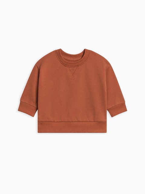 Quinn Organic French Terry Relaxed Pullover Sweatshirt (Baby)