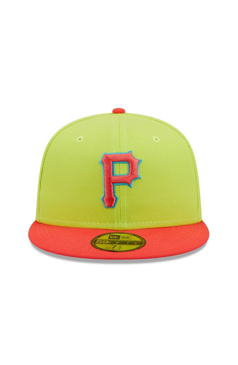 New Era Men's New Era Green/Red Pittsburgh Pirates 1979 World Series Cyber Highlighter 59FIFTY Fitted Hat, Alternate, color, 