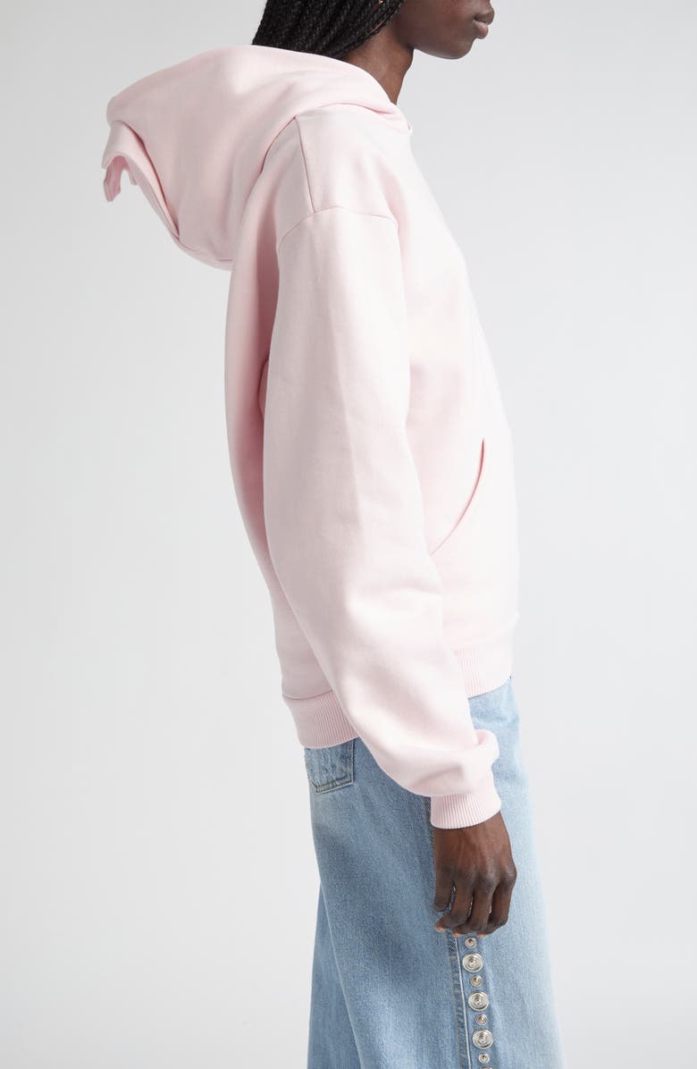 Coperni x Disney Crown Fleece Logo Hoodie, Alternate, color, Pink