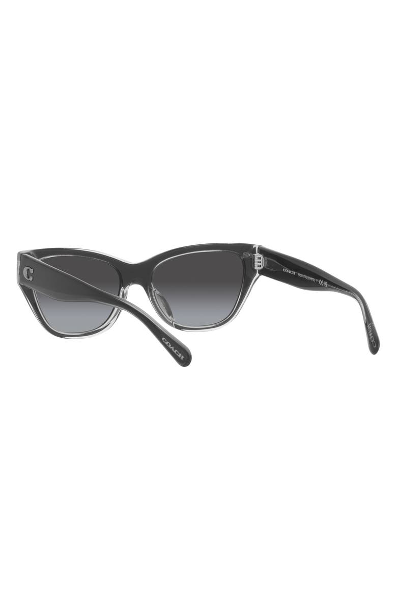 COACH 54mm Gradient Cat Eye Sunglasses, Alternate, color, 