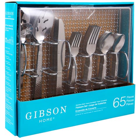 Prato 65 Piece Flatware Set with Wire Caddy