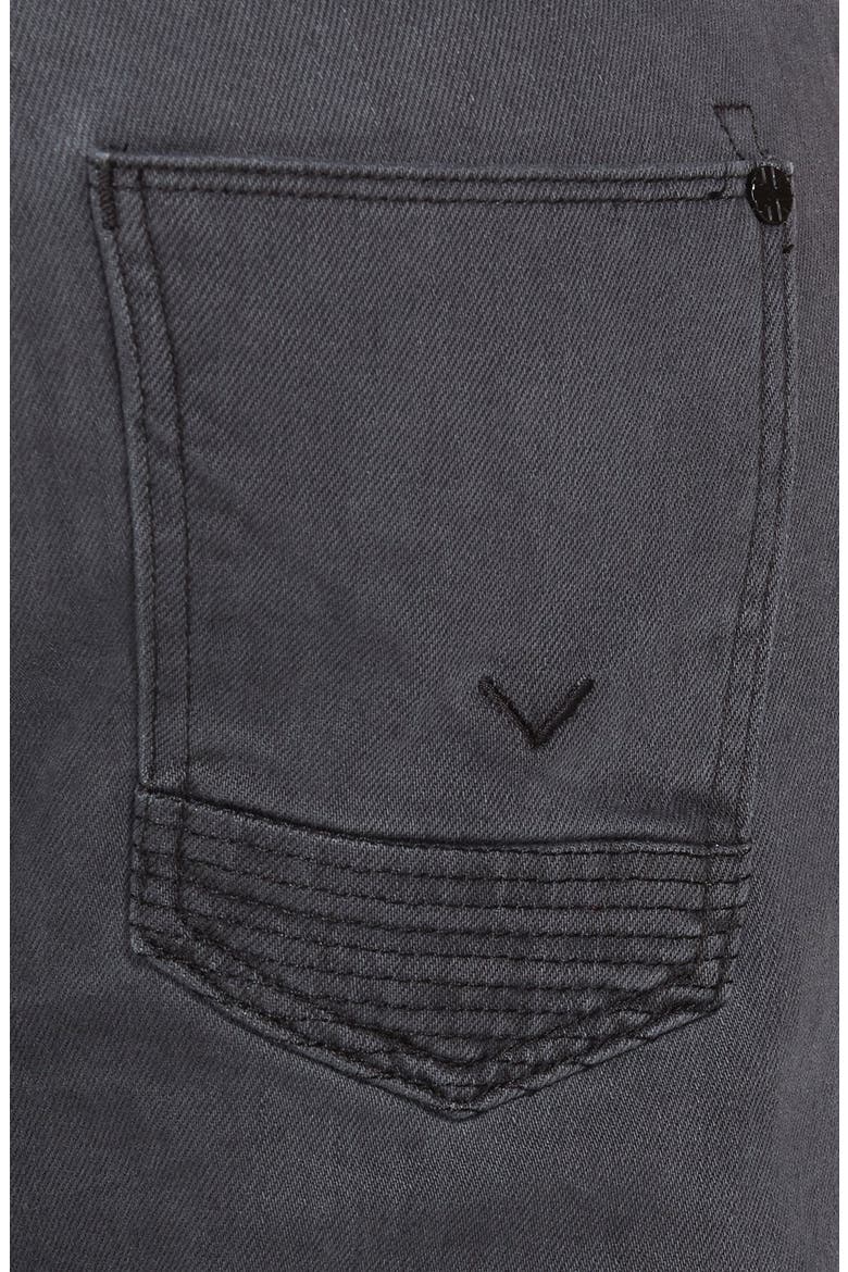 'Blinder' Skinny Fit Moto Jeans, Alternate, color, ABYSS