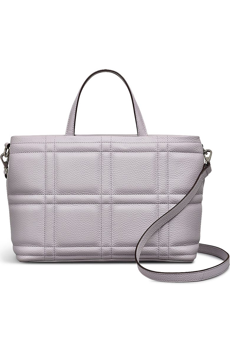Radley Sunny Dene Small Zip Quilted Leather Satchel, Main, color, Thistle