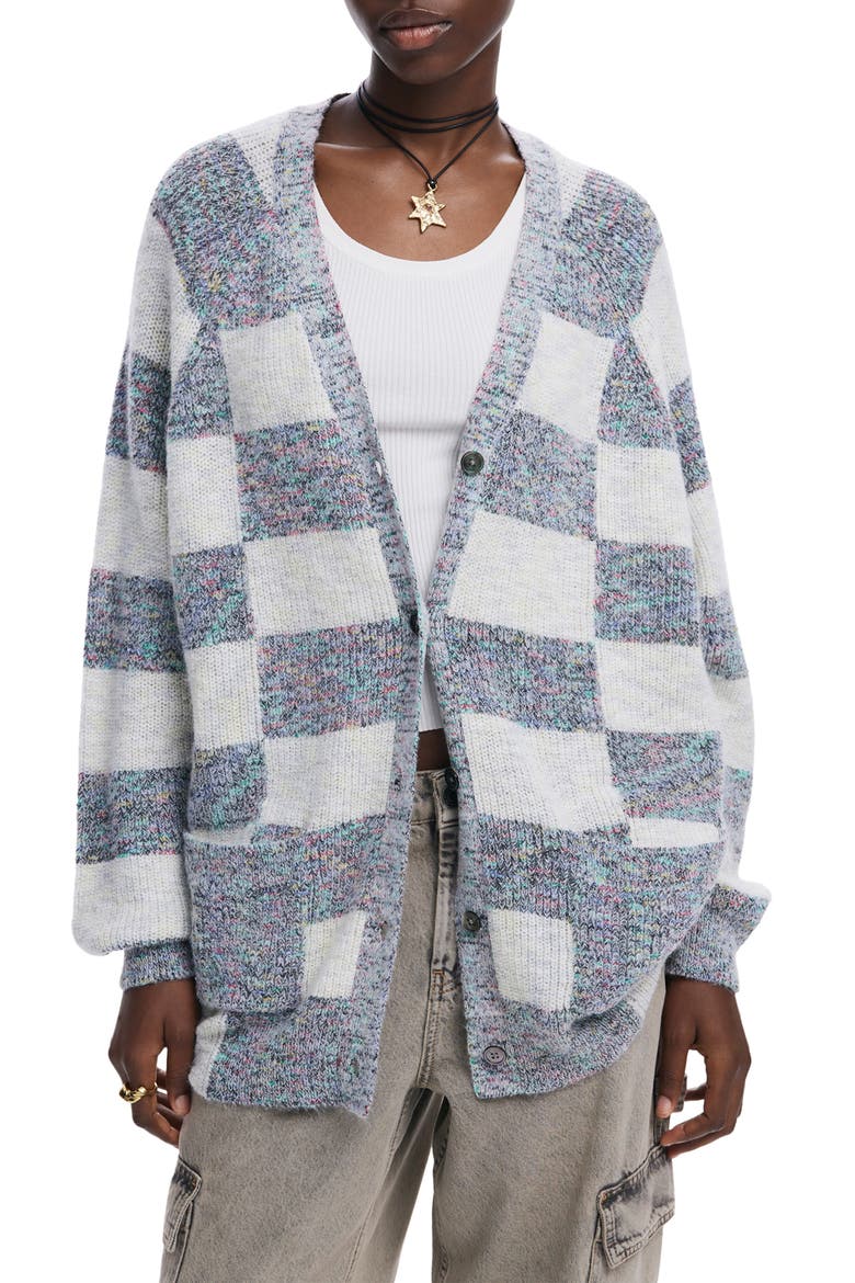 Oxford Button-Up Sweater, Main, color, WHITE
