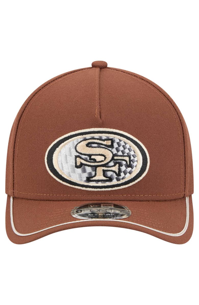 New Era Men's New Era Brown San Francisco 49ers Motorsport 9FORTY Adjustable Hat, Alternate, color, Brown