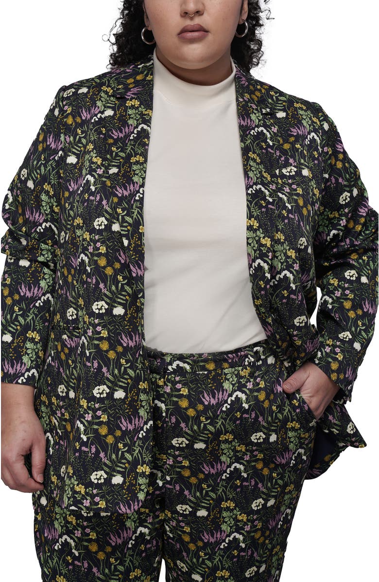 WILDFANG The Empower Notch Lapel Blazer, Alternate, color, Meadow Navy