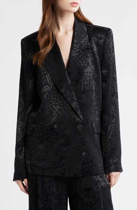FARM Rio Leopard Jacquard Blazer