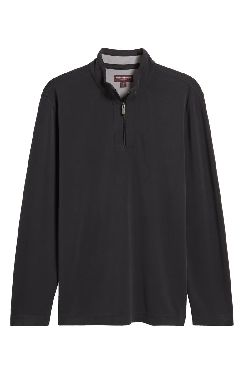 Johnston & Murphy Vintage Wash Quarter Zip Top, Alternate, color, 