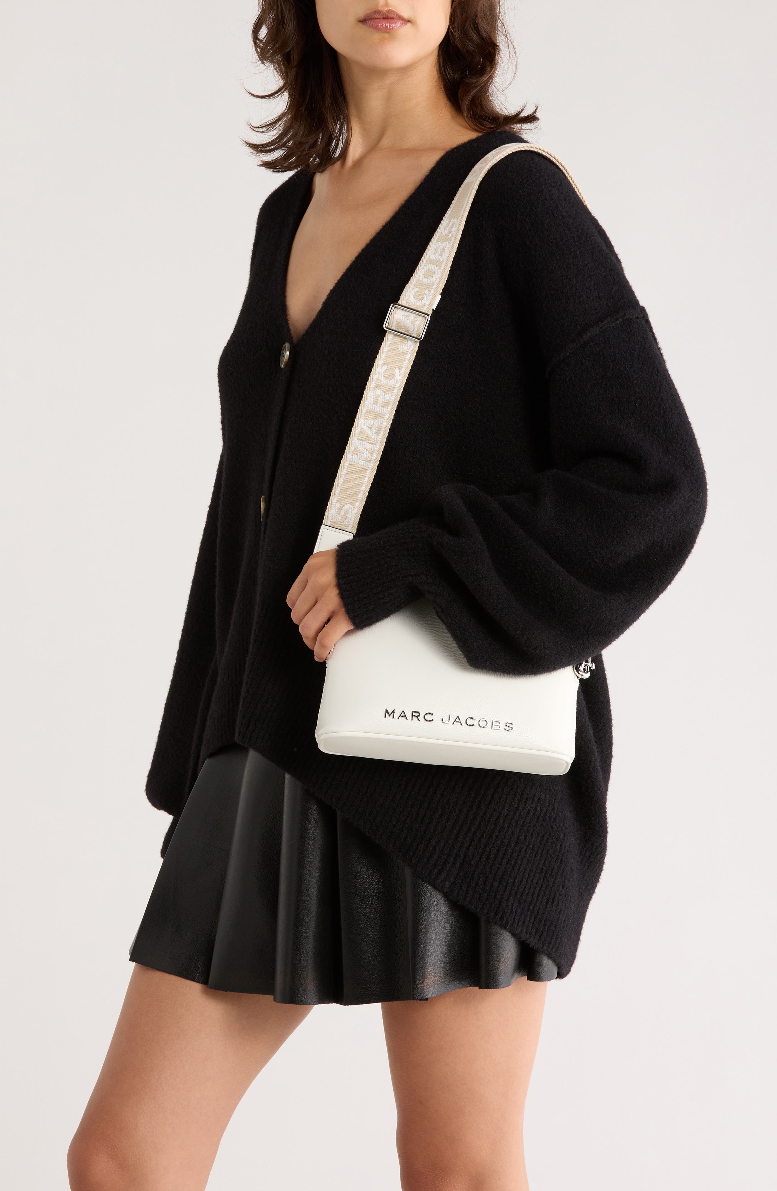 Marc Jacobs Trademarc Dome Crossbody Bag, Alternate, color, Cotton