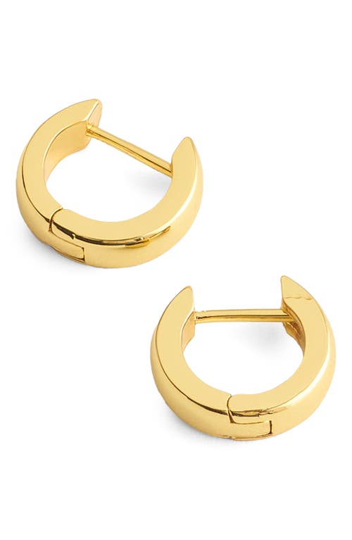 Madewell Classic Huggie Hoop Earrings in Warm Gold at Nordstrom