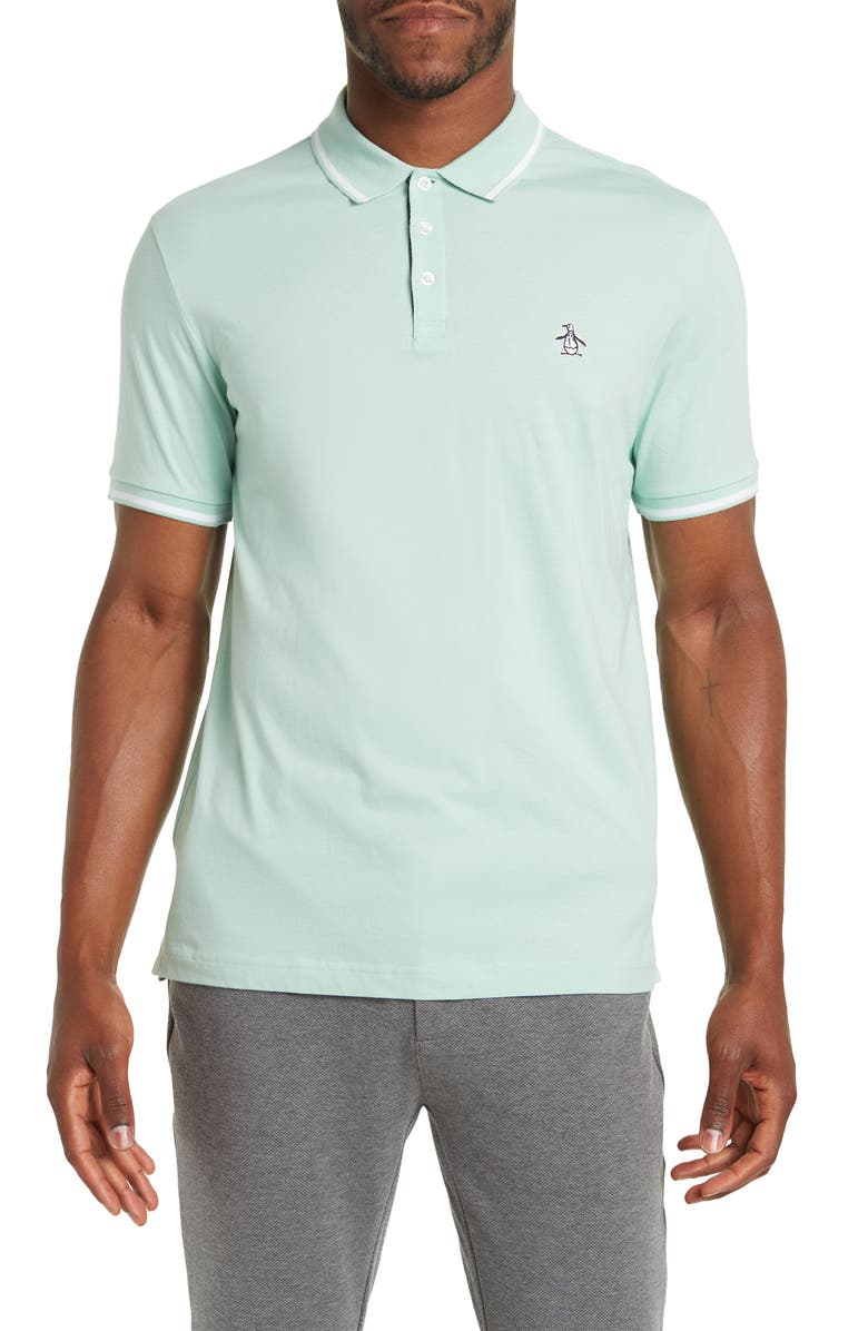 Original Penguin Knit Jersey Polo, Main, color, 