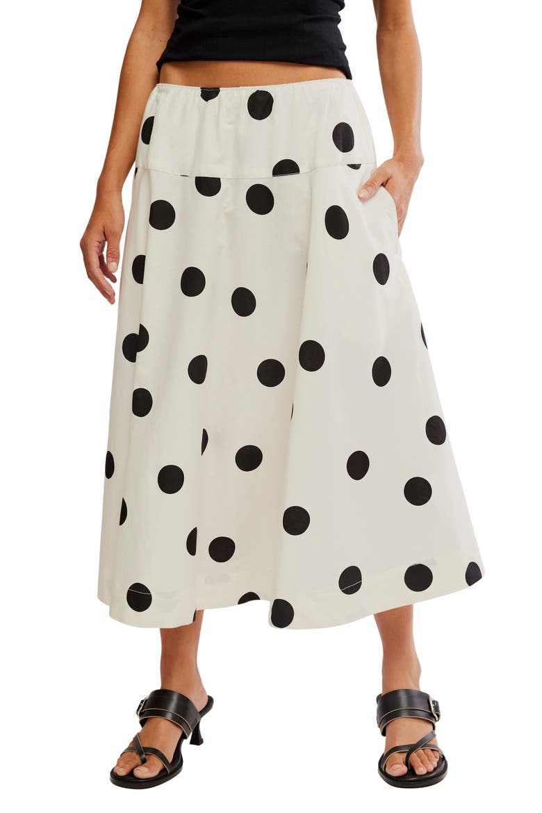 Betty Drop Waist Maxi Skirt, Main, color, CLEAN IVORY COMBO