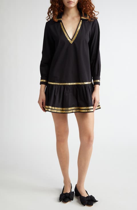 Tinsel Tape Cotton Minidress