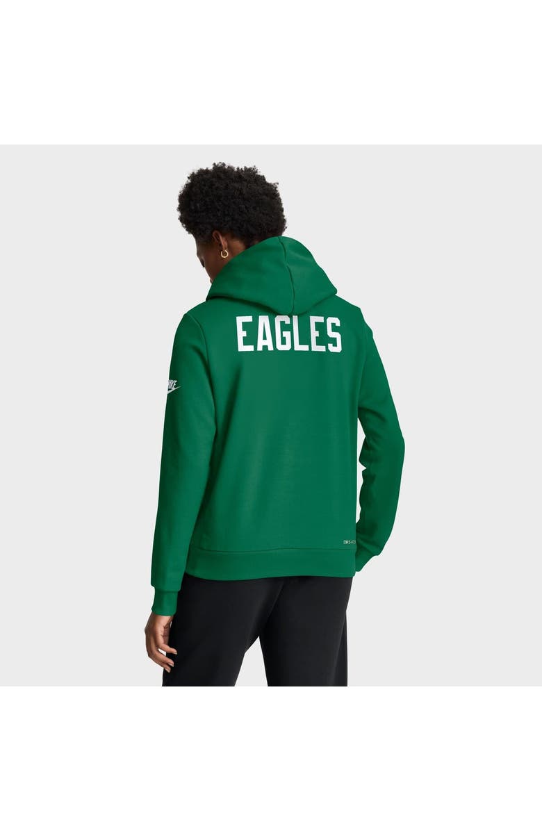 Nike Women's Nike Kelly Green Philadelphia Eagles Throwback Sideline Standard Issue Dri-FIT Hoodie, Alternate, color, Kelly Green
