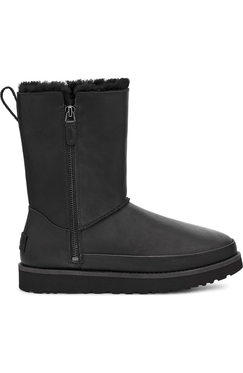 UGG<sup>®</sup> UGG Classic Zip Genuine Shearling Bootie, Alternate, color,