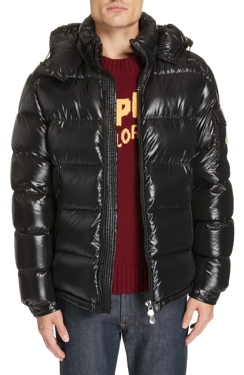 Moncler Maya Laque Quilted Down Jacket, Alternate, color,