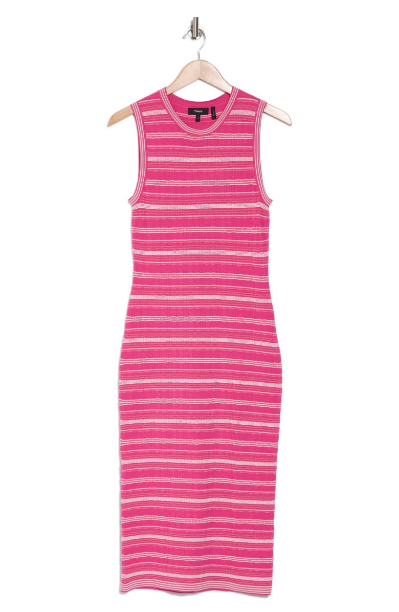 Theory Stripe Rib Midi Tank Dress, Alternate, color,