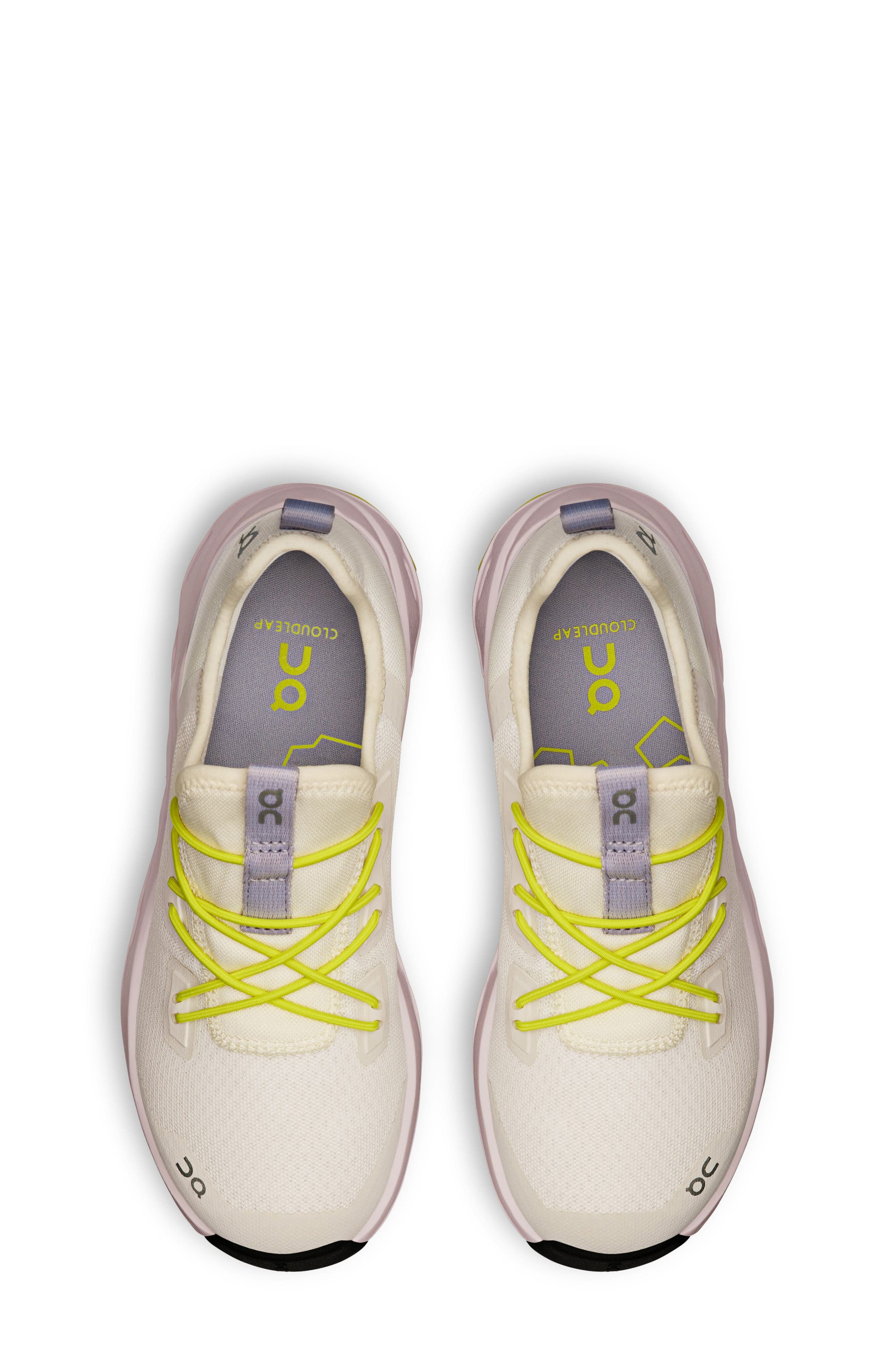 On Kids' Cloudleap Sneaker, Alternate, color, Ivory/ Orchid