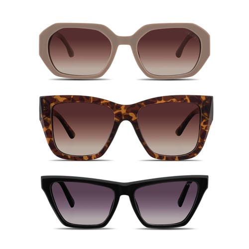 Velvet Eyewear Heart Face Shape Sunglass Style Box In Brown