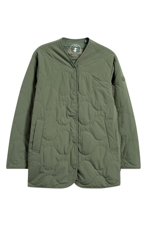 Save The Duck Bubble Water Repellent Quilted Jacket In Thyme Green