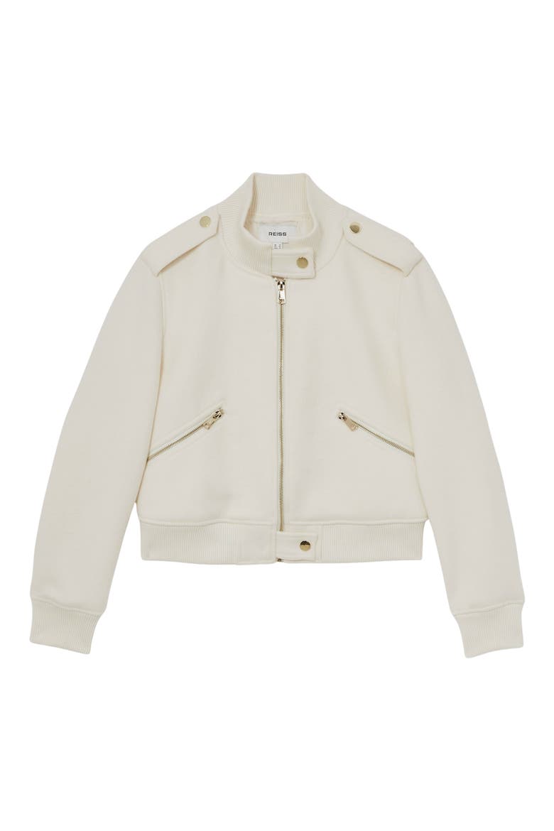 Cleo Bomber Jacket, Alternate, color, CREAM