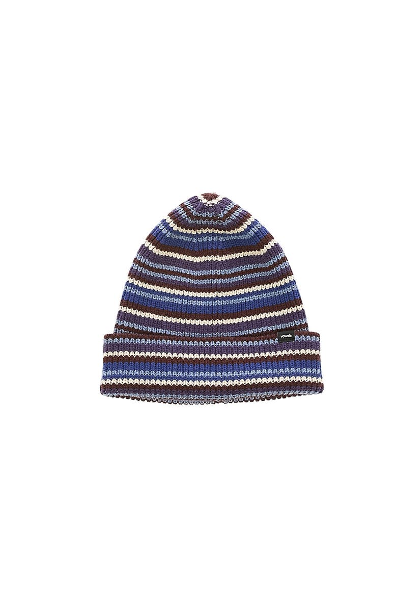 Striped Wool Blend Beanie, Main, color, Blue