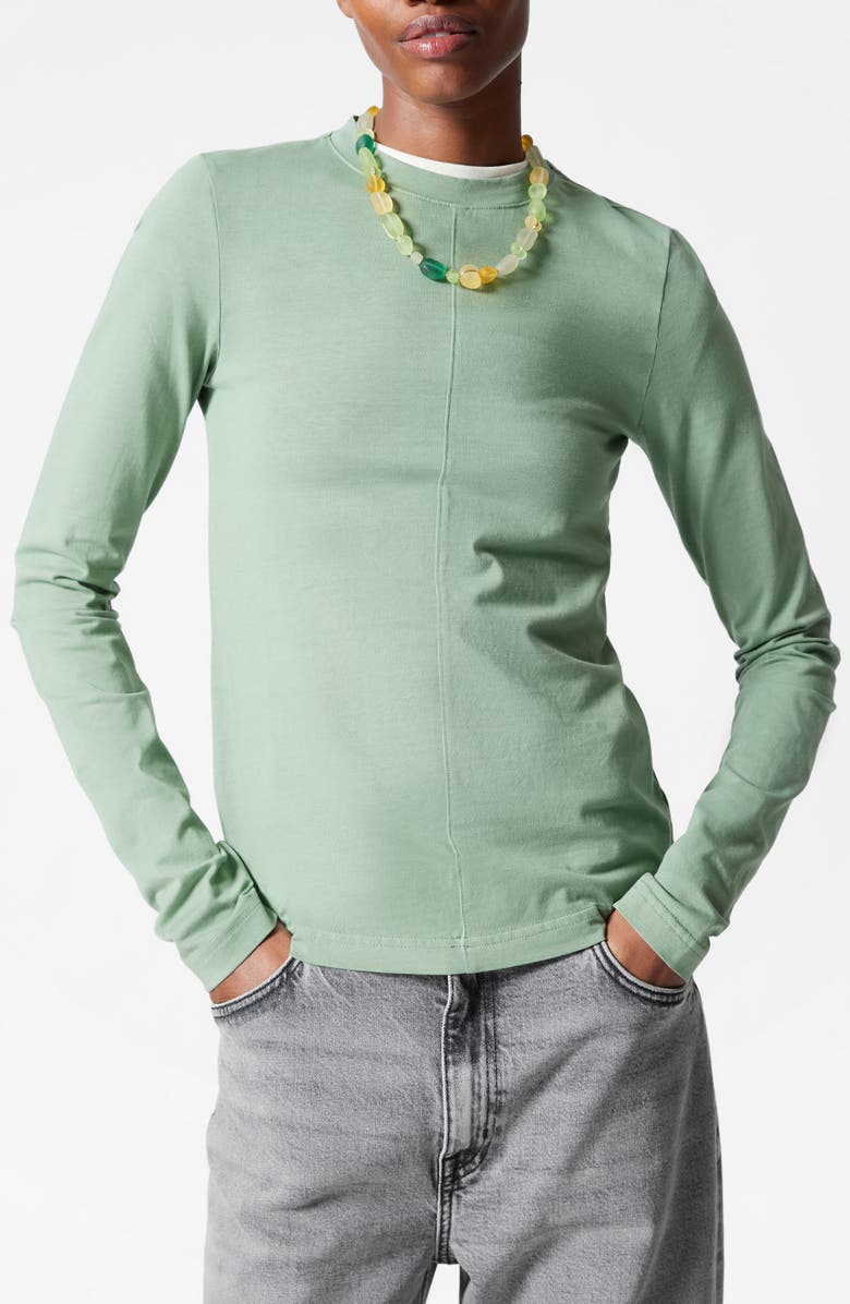 & Other Stories Slim Long Sleeve T-Shirt, Main, color, 