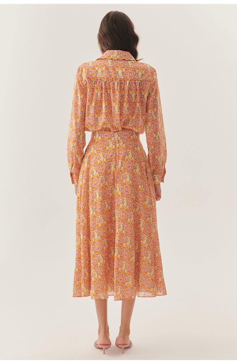 Exquise Natalie Print Midi Skirt, Alternate, color, Multi Color