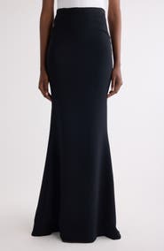 Givenchy Long Kick Back Stretch Trumpet Skirt