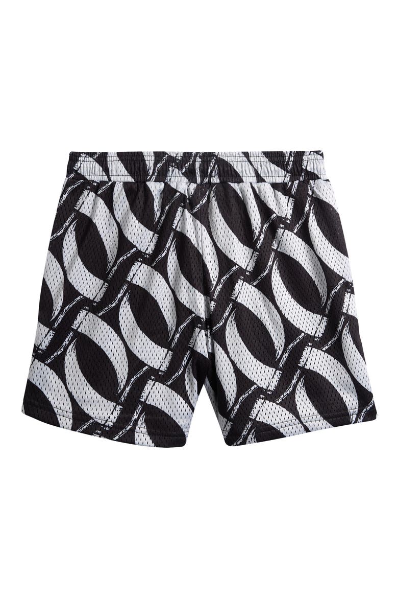 Kids' City Reapers Scythe Print Mesh Shorts, Alternate, color, BLACK