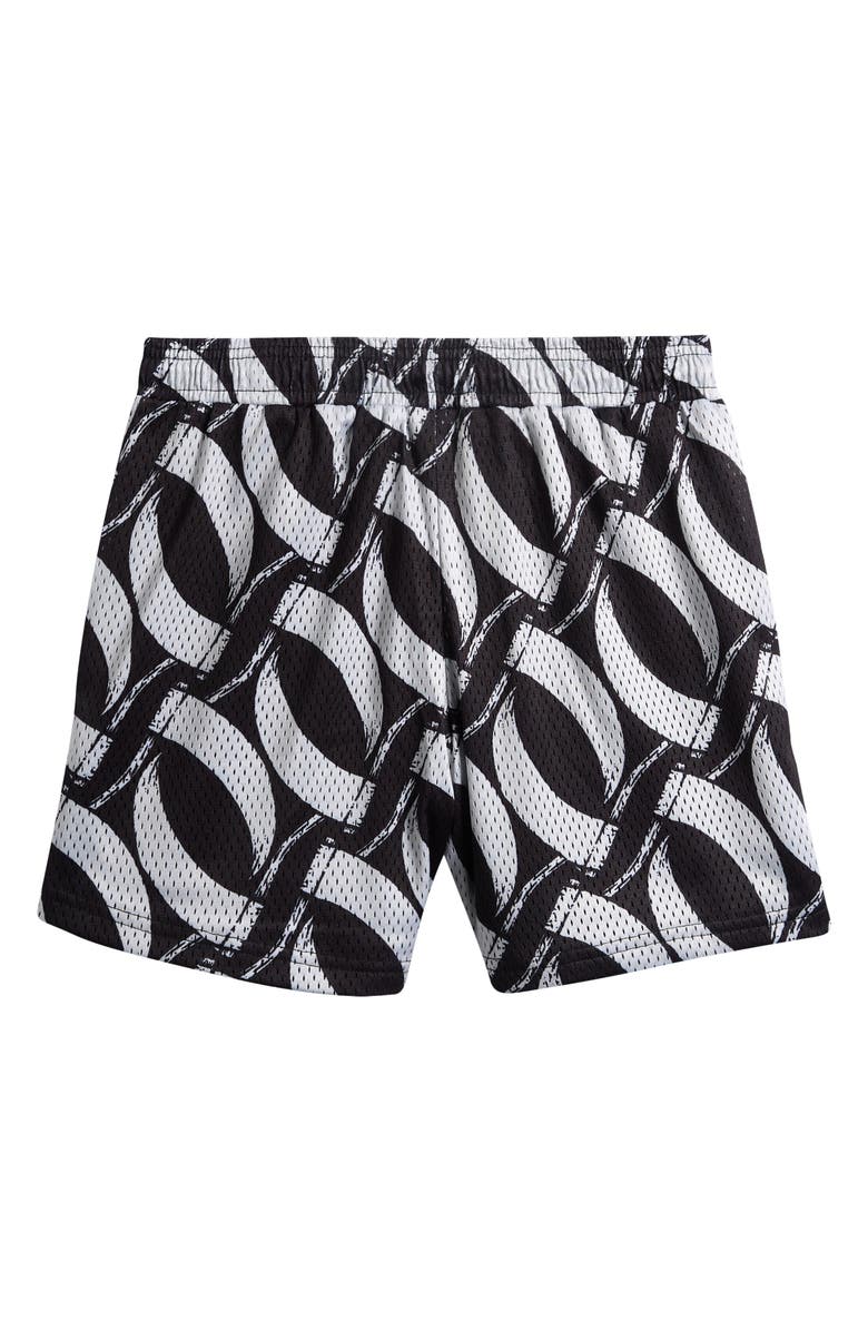 OVERTIME Kids' City Reapers Scythe Print Mesh Shorts, Alternate, color, Black