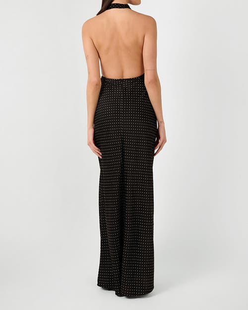 Weworewhat Cowl Halter Maxi Dress