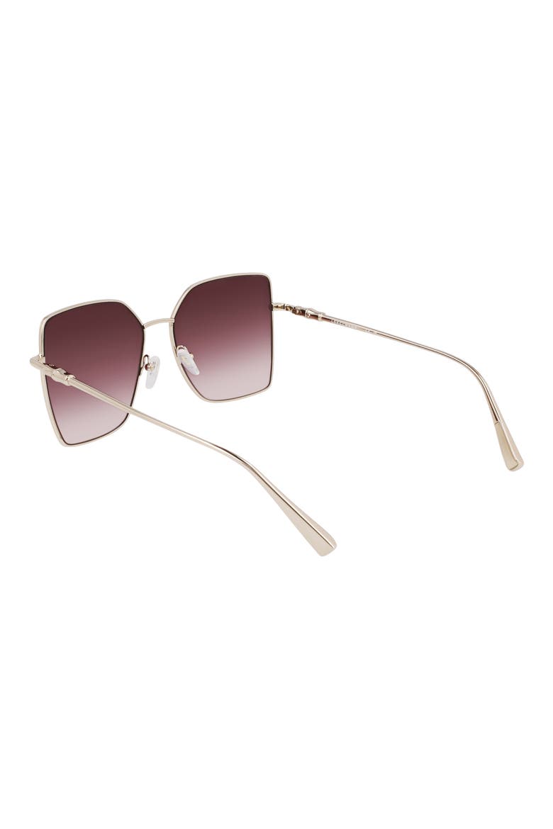 Roseau 57mm Gradient Butterfly Sunglasses, Alternate, color, GOLD/ GRADIENT BROWN