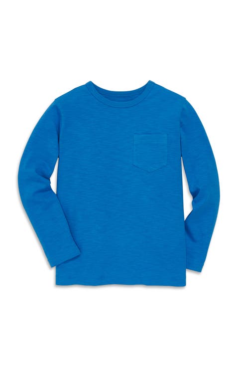 Kids Long Sleeve Slub Pocket Tee (Toddler, Little Kid, & Big Kid)