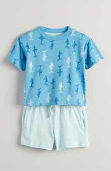 Tucker + Tate Print Cotton T-Shirt & Shorts Set