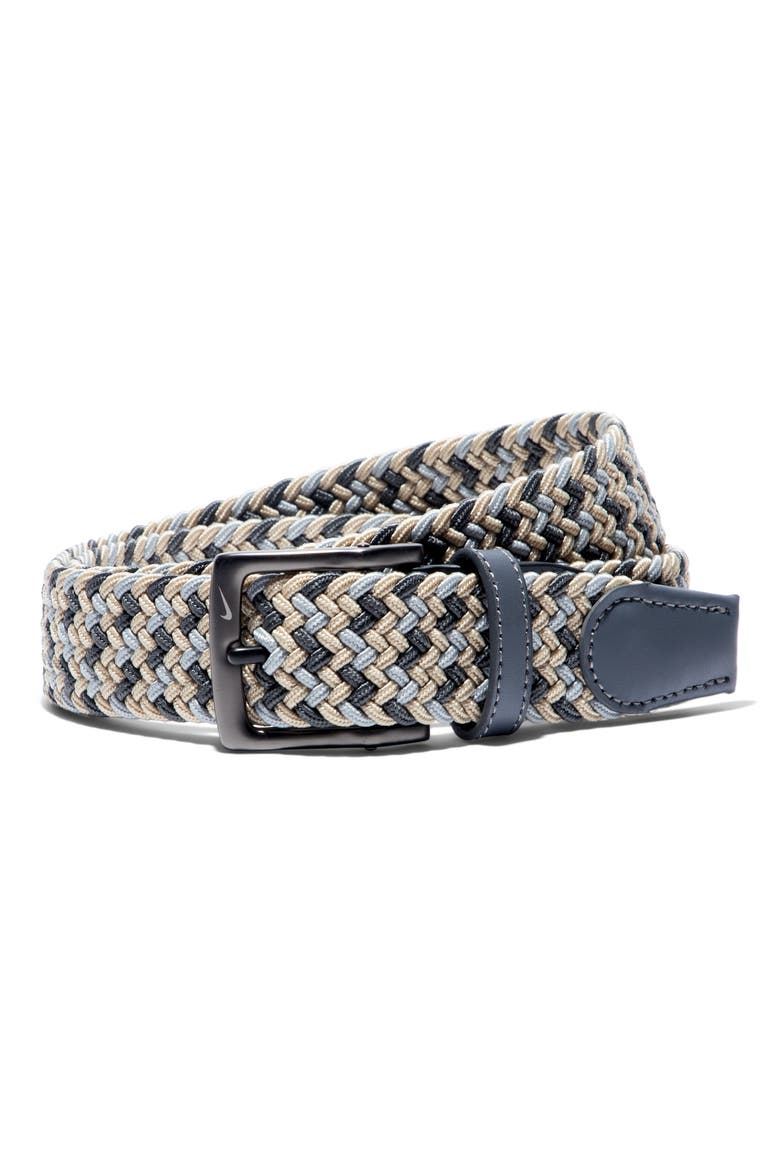 Stretch Woven Belt, Main, color, KHAKI MULTI