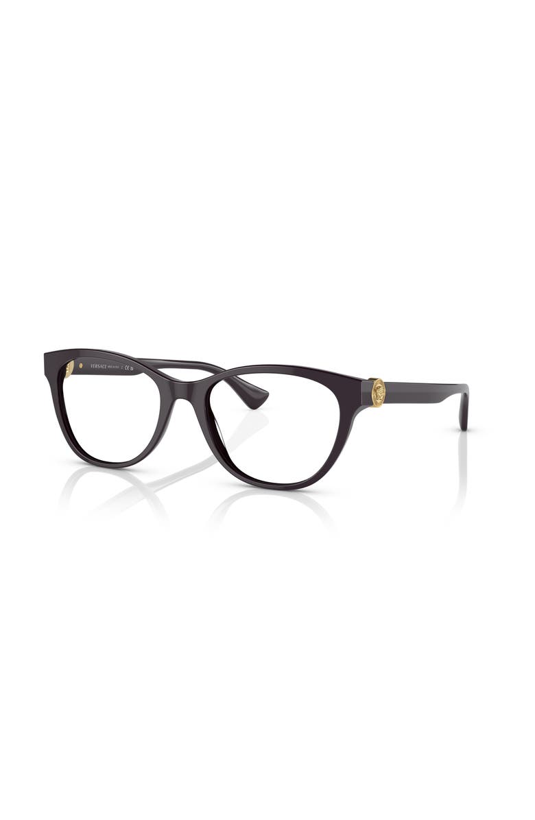 Versace 53mm Cat Eye optical glasses, Main, color, Violet