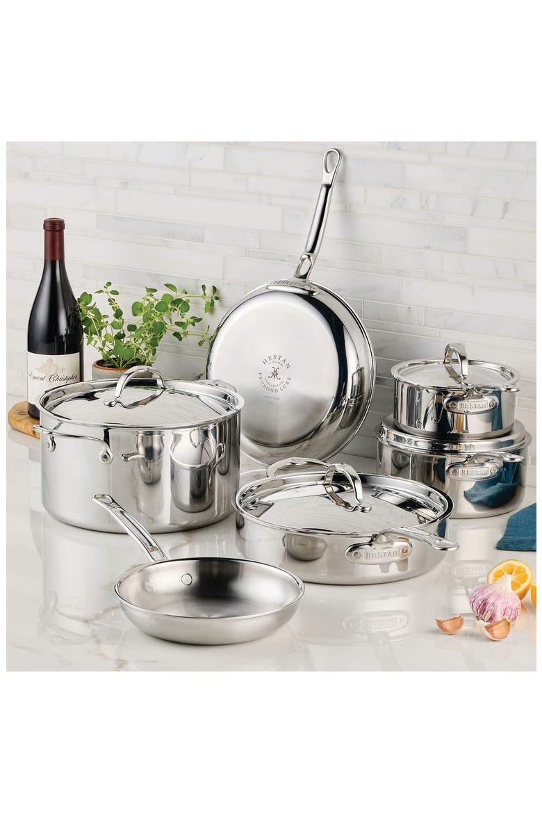 ProBond® Luxe 10-Piece Professional Clad Stainless Steel Ultimate Set, Alternate, color, NO COLOR