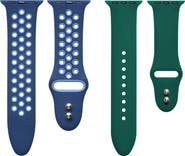 Posh Tech 2-Pack Assorted Silicone Apple Watch® Watchbands