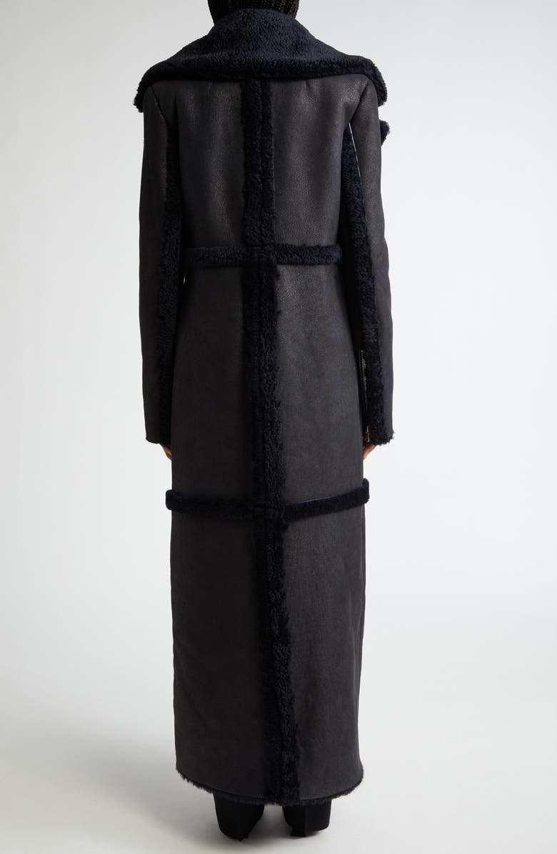 LaQuan Smith Genuine Shearling Long Coat, Alternate, color, 