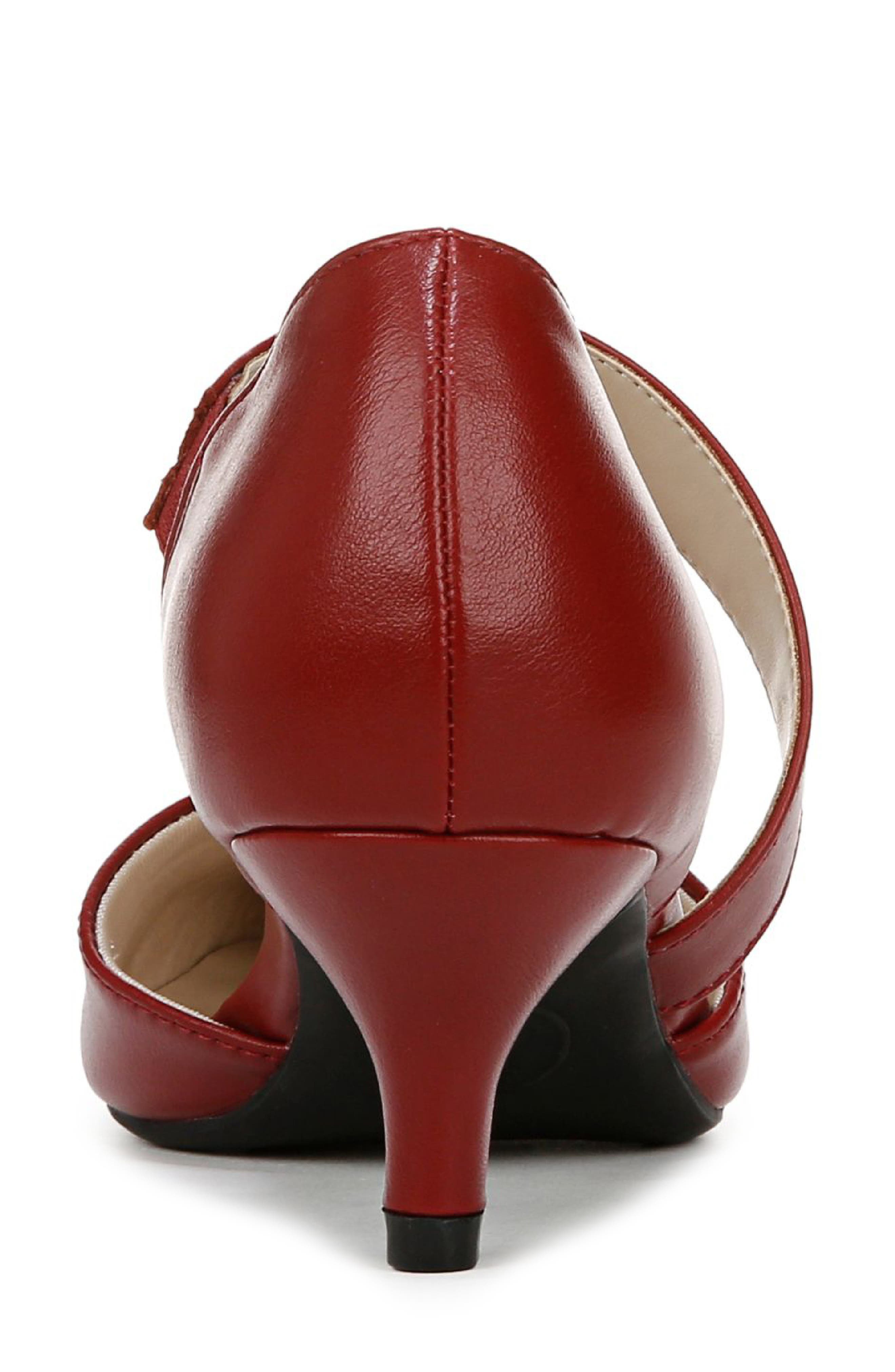 LifeStride Mika Pointed Toe Pump, Alternate, color, Dark Red