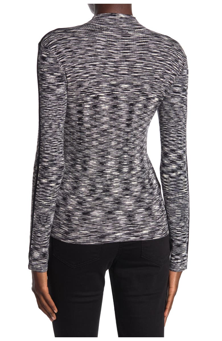 T Tahari Ribbed Long Sleeve Mock Neck Top, Alternate, color, 